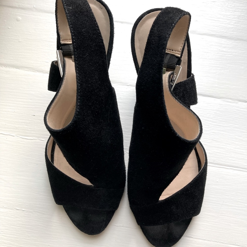 Nine West Black Suede Heels